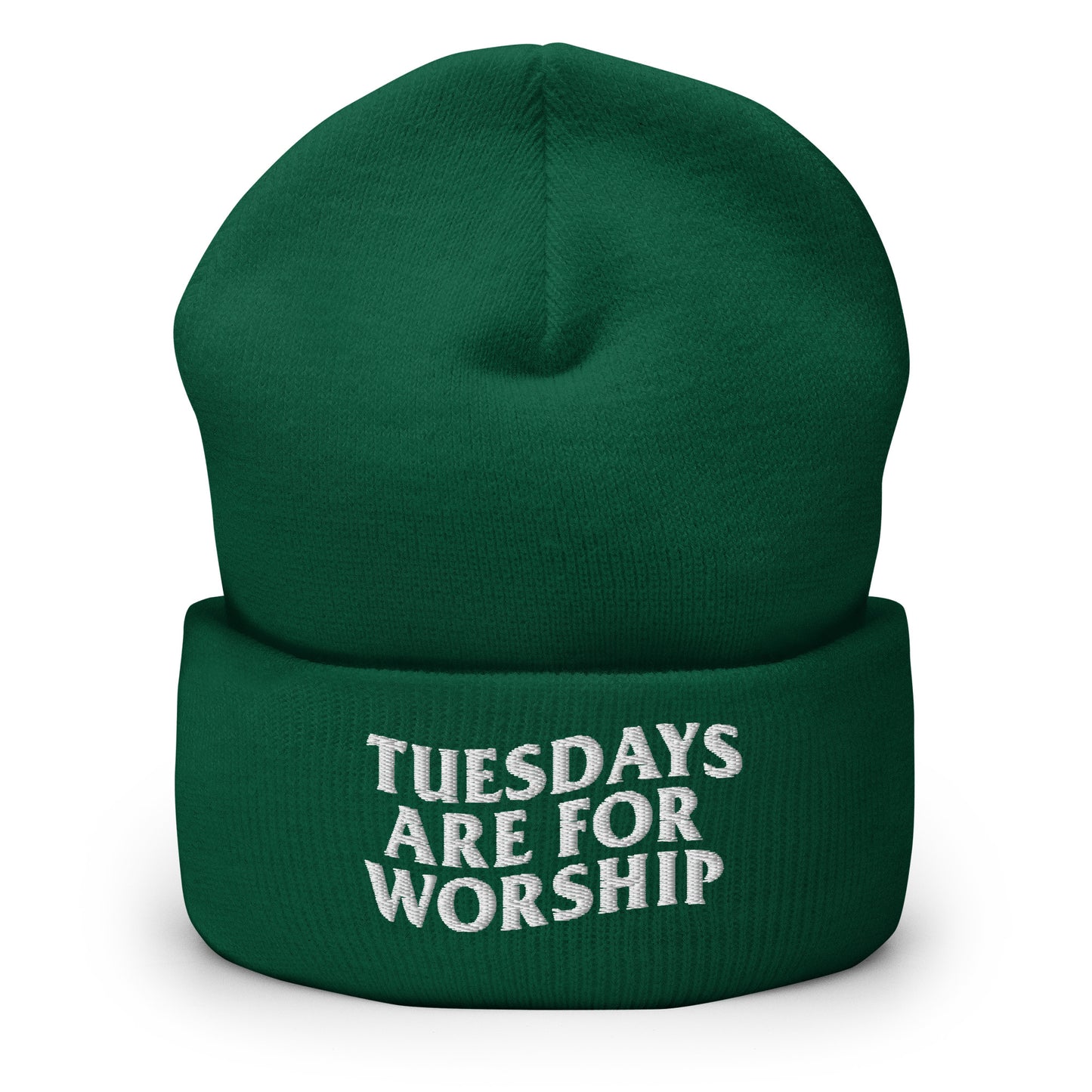 TUESDAYS ARE FOR WORSHIP BEANIE