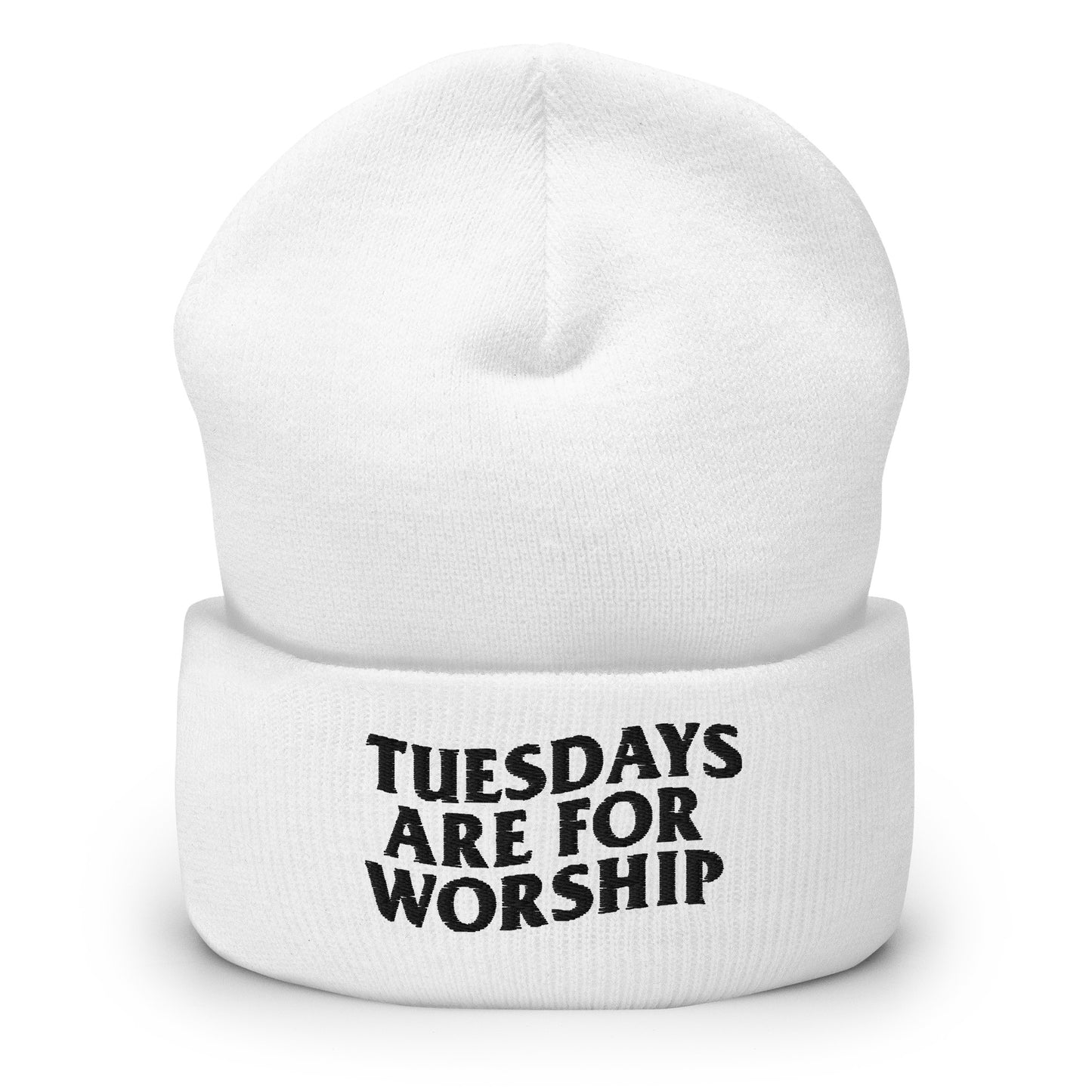 TUESDAYS ARE FOR WORSHIP BEANIE